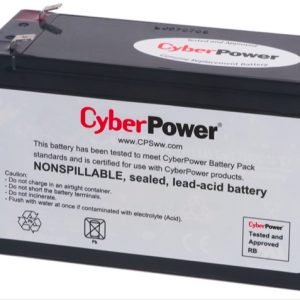 CyberPower Batería de Reemplazo para UPS RB1280, 12V, 8Ah REEMPLAZO DE 12V Y 8 AMPERES
